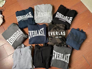 Stockpapa Everlast, estoque de roupas com capuz masculino de 10 cores