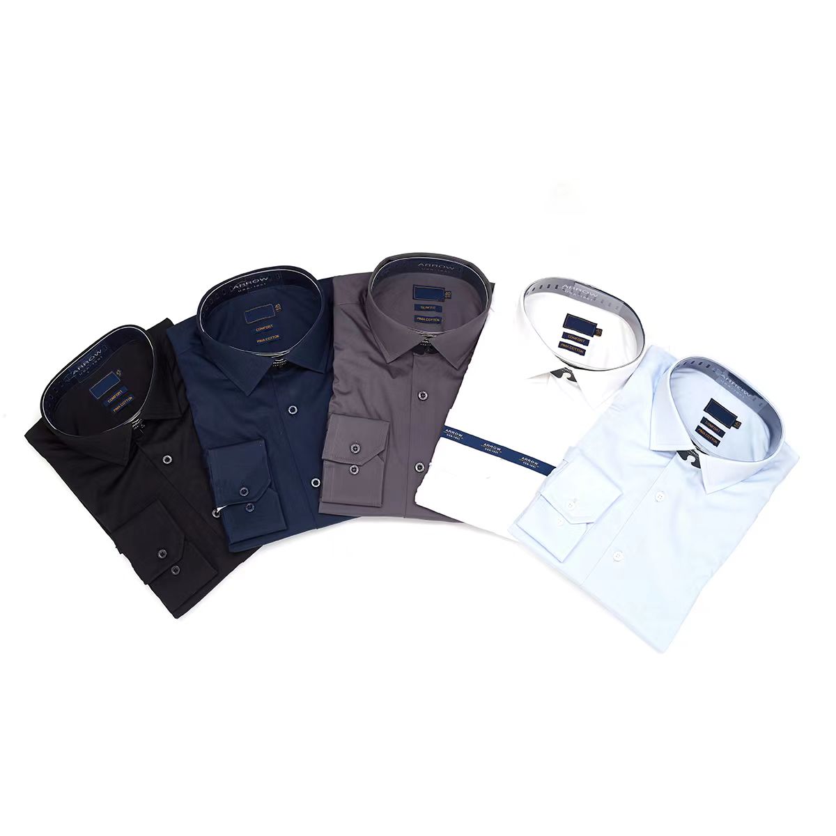 Stockpapa camisas casuais masculinas de 5 cores, roupas de saída de fábrica