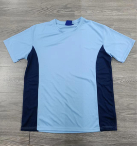 Stockpapa camiseta masculina de alta qualidade confortável azul claro em liquidação roupas novas