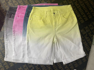 Shorts femininos de duas cores em estoque fechado 