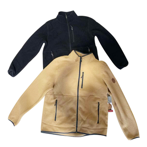 Jaqueta masculina Sherpa com zíper