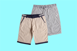 Shorts masculinos com estampa de algodão, SP11221-PP 