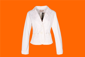 Clock House, Blazer chino feminino casual de algodão, SP9566-PP