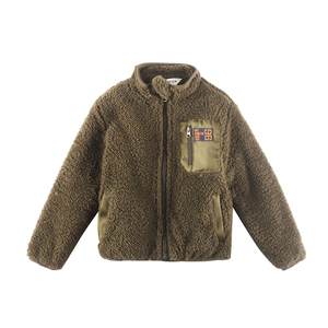 Casaco Sherpa Infantil Verde Escuro 